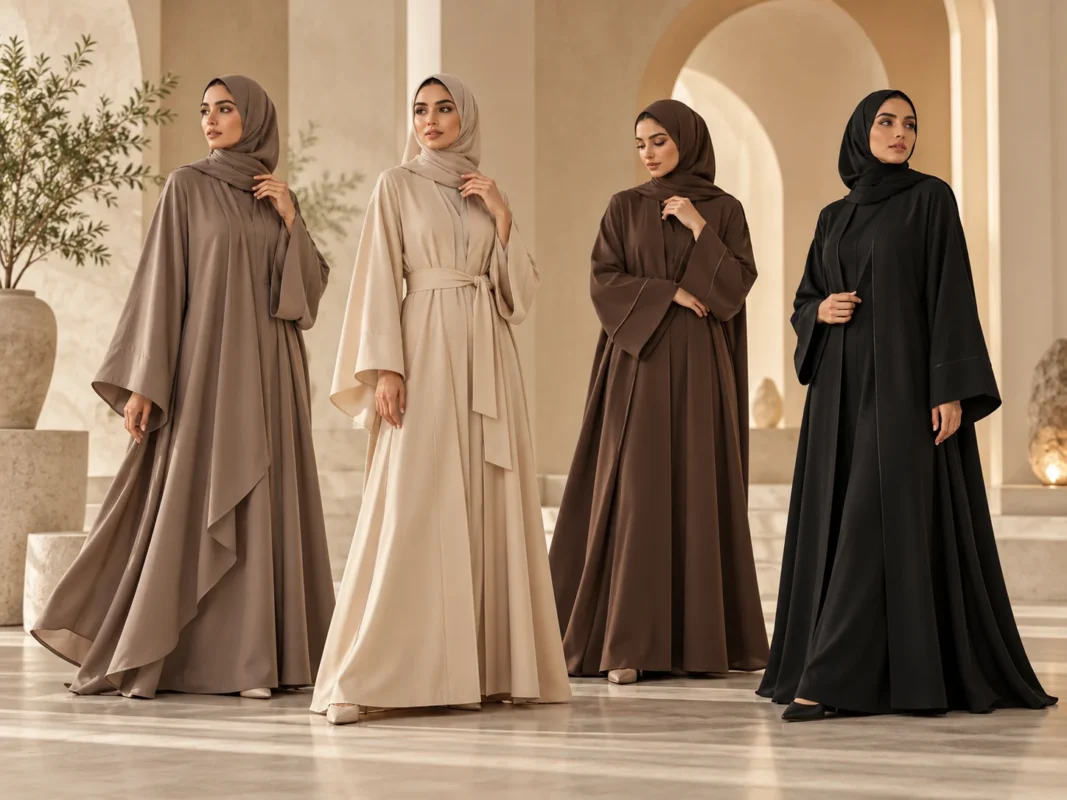 إطلالة من قسم عبايات سادة